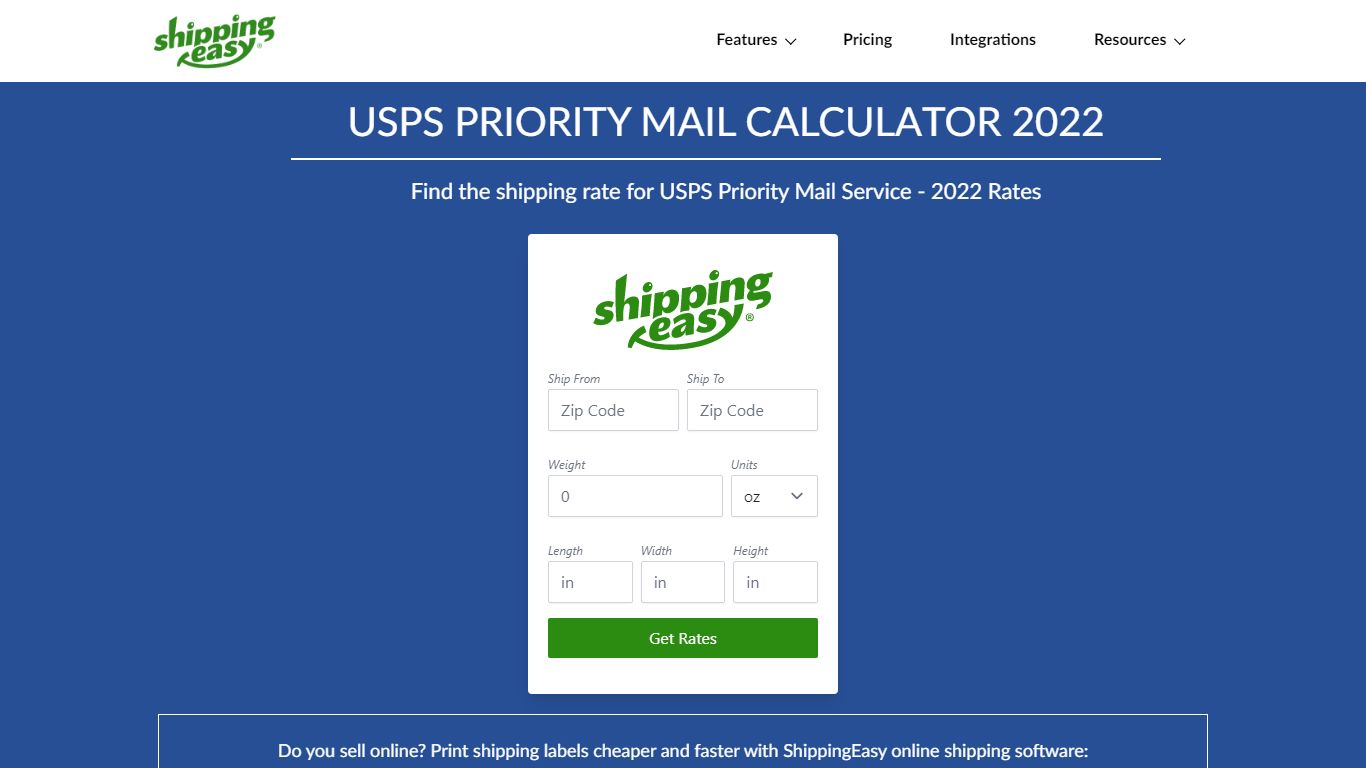 USPS Priority Mail Calculator 2021 | ShippingEasy