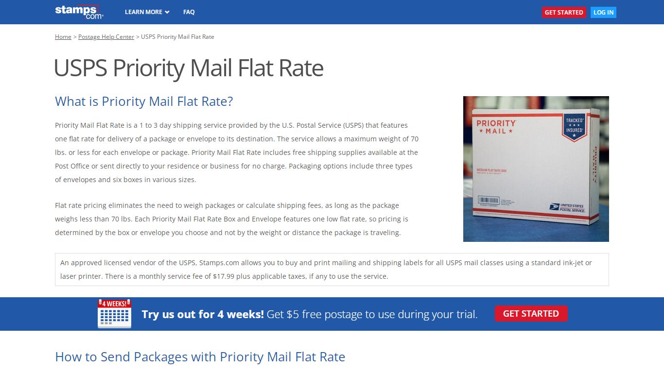 Stamps.com - USPS Priority Mail Flat Rate, Flat Rate Boxes